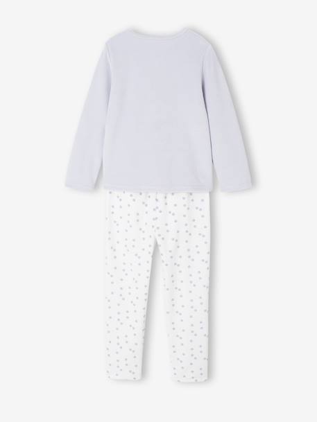 Pyjama fille velours lapin bleu ciel - vertbaudet enfant 