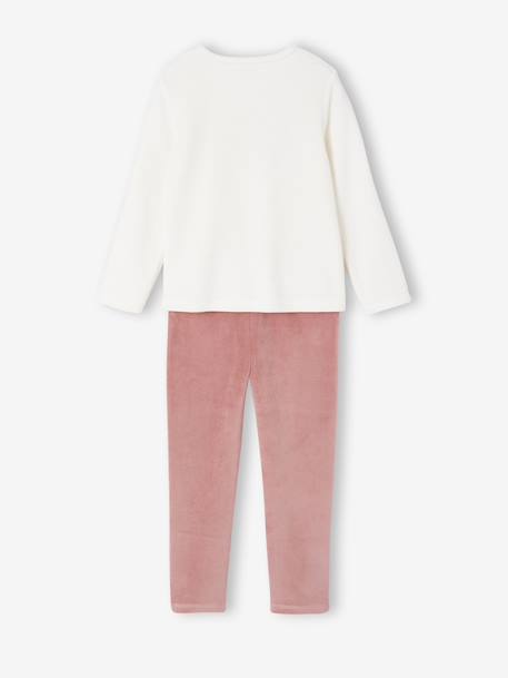 Lot de 2 pyjamas fille velours fruits écru - vertbaudet enfant 