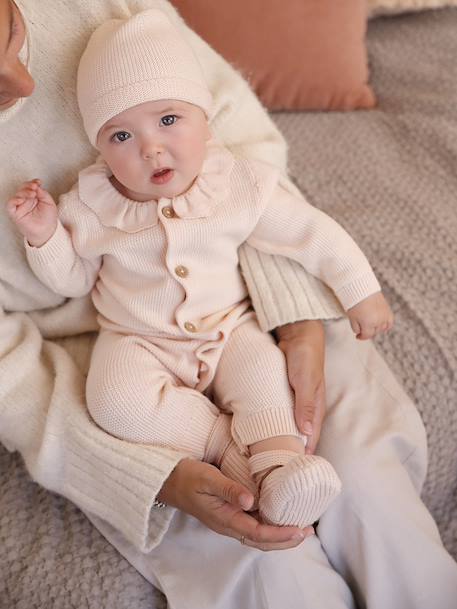 Babypakje en muts rozen - vertbaudet enfant 