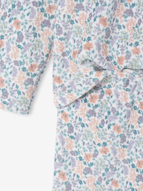 Lot de 2 pyjamas fille velours fleurs écru - vertbaudet enfant 