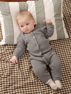 -Babypakje in getextureerd tricot 