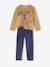 Lot de 2 pyjamas garçon velours Dino caramel - vertbaudet enfant 