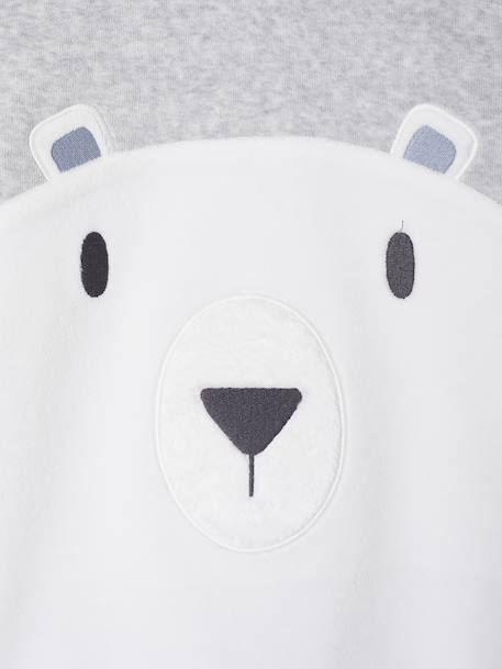 Pyjama garçon velours ours gris chiné - vertbaudet enfant 