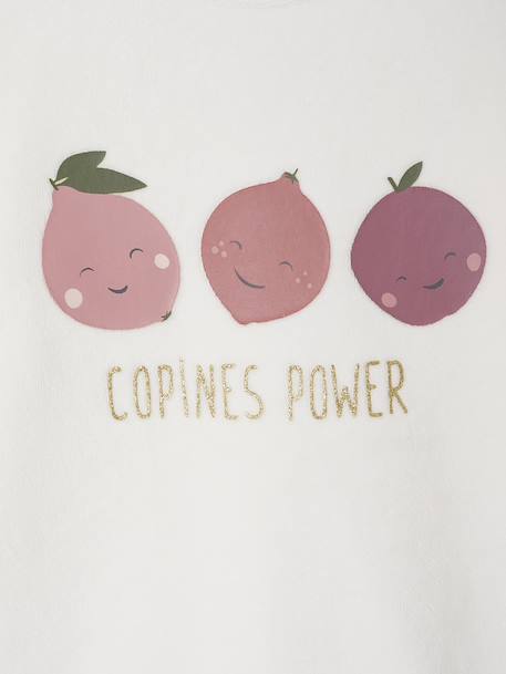 Lot de 2 pyjamas fille velours fruits écru - vertbaudet enfant 