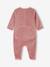 Set van 3 fluwelen babyslaappakjes BASICS cappuccino+kameel+rozen - vertbaudet enfant 