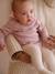 Babypakje met gebreide bloomer en panty's zachtpaars - vertbaudet enfant 
