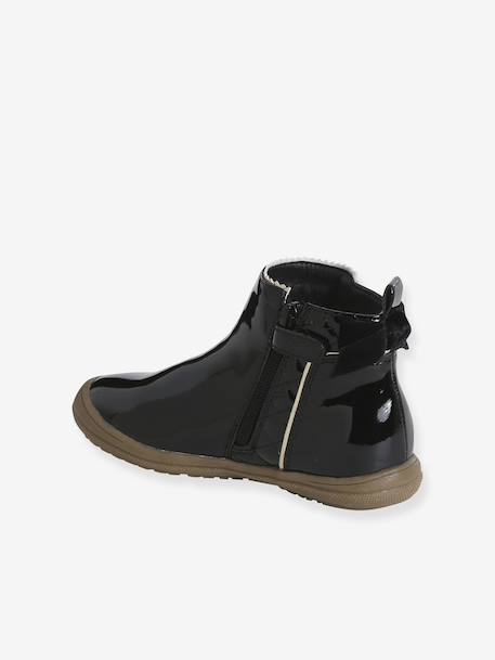 Meisjeslaarzen met rits kleutercollectie antraciet+bruin+zwart - vertbaudet enfant 