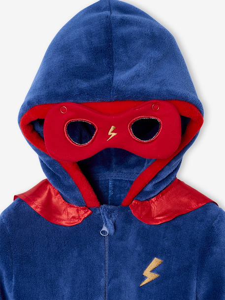 Surpyjama super héros : cape + masque détachable bleu roi - vertbaudet enfant 