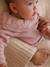 Ensemble naissance barboteuse en tricot et collants mauve - vertbaudet enfant 