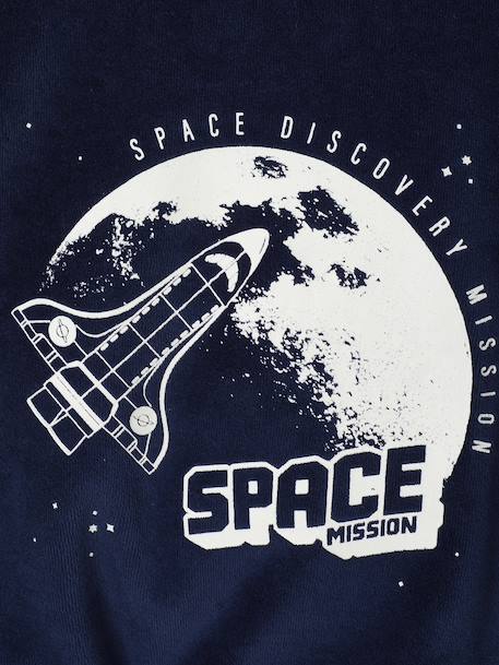 Pyjama garçon velours fusée marine - vertbaudet enfant 