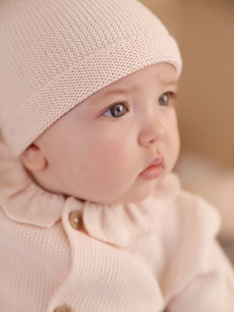 Ensemble naissance combinaison et bonnet rose - vertbaudet enfant 