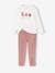 Set van 2 pyjama's voor meisjes in fluweel / velours Fruit ecru - vertbaudet enfant 