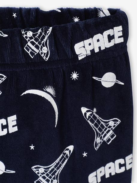Pyjama garçon velours fusée marine - vertbaudet enfant 