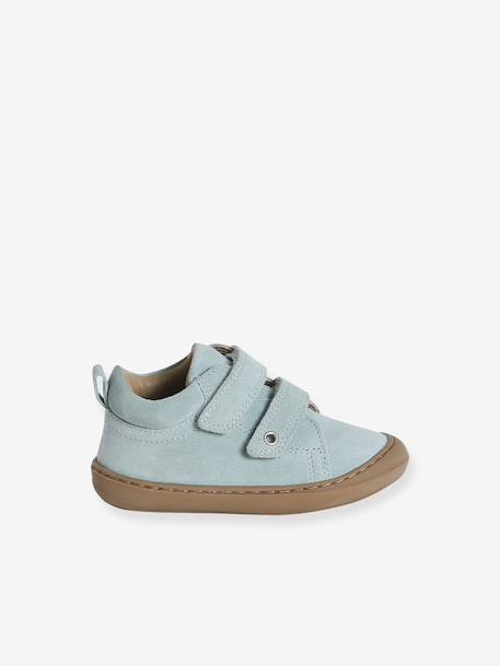 Chaussures premiers pas bébé scratch beige imprimé+bleu imprimé+bronze+lot rose+mauve+or+rose+rose imprimé+rose poudré+turquoise+vert imprimé+vieux rose - vertbaudet enfant 