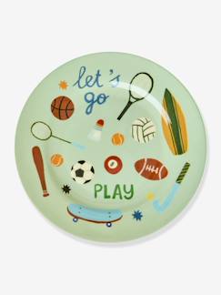 Puériculture-Repas-Petite assiette en mélamine SPORTS PRINT rice, ronde