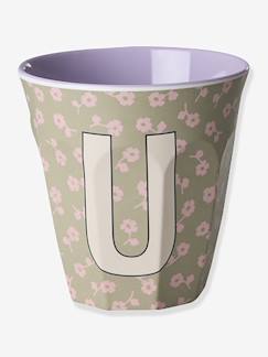 Puériculture-Repas-Gobelet moyen en mélamine avec fleurs TABLE U rice, 250 ml