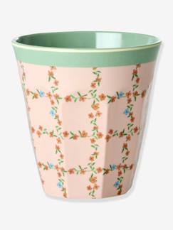 Puériculture-Repas-Gobelet moyen en mélamine CHECKERED STENCIL rice, 250 ml