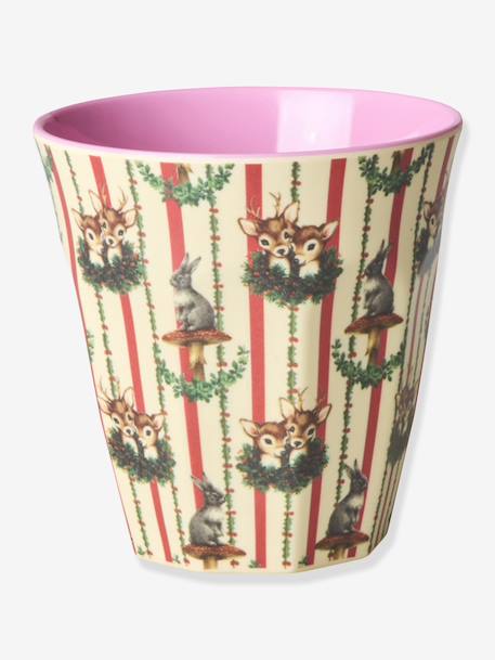 Gobelet moyen en mélamine SWEET FOREST PRINT CREME rice, 250 ml beige - vertbaudet enfant 