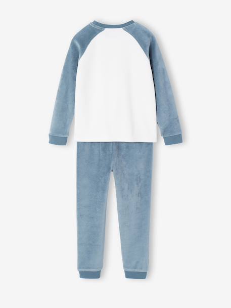 Lot de 2 pyjamas garçon velours snow vert - vertbaudet enfant 
