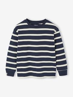 Garçon-T-shirt, polo, sous-pull-Tee-shirt rayé manches longues garçon