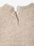 Pull bébé en tricot fantaisie ajouré beige chiné - vertbaudet enfant 