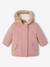 Parka + doudoune fine bébé 3 en 1 olive+vieux rose - vertbaudet enfant 