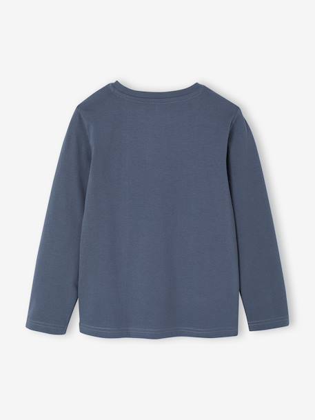 T-shirt motif ludique garçon écru+gris ardoise+gris chiné - vertbaudet enfant 