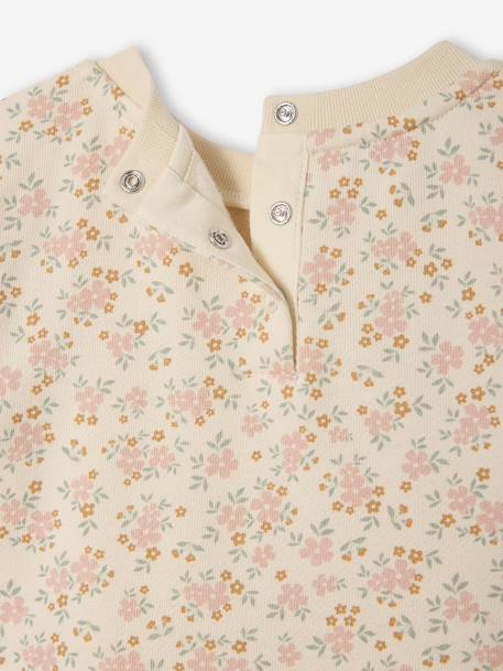 Robe bi-matière manches longues vieux rose - vertbaudet enfant 