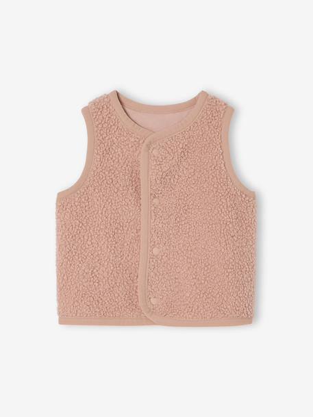Bébé-Gilet bébé sans manches en fausse fourrure