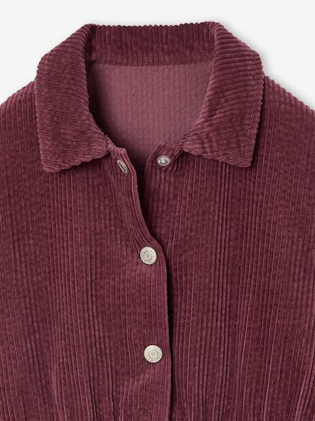 Robe en velours fille mauve+vert sapin - vertbaudet enfant 