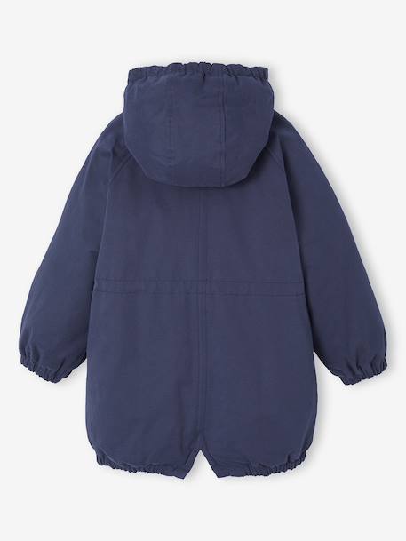 Parka fille à capuche doublée imitation fourrure bois de rose+camel+marine+noir - vertbaudet enfant 