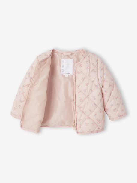 Parka + doudoune fine bébé 3 en 1 olive+vieux rose - vertbaudet enfant 