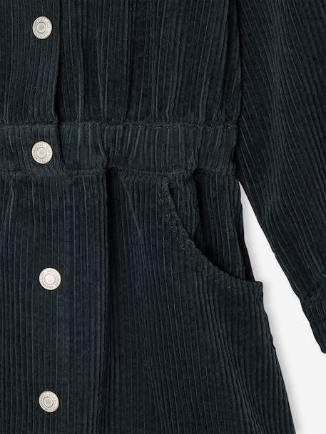 Robe en velours fille mauve+vert sapin - vertbaudet enfant 