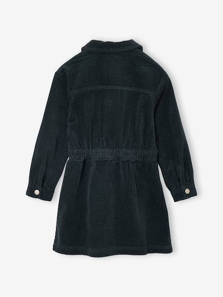 Jurk in fluweel / velours voor meisjes dennen+zachtpaars - vertbaudet enfant 