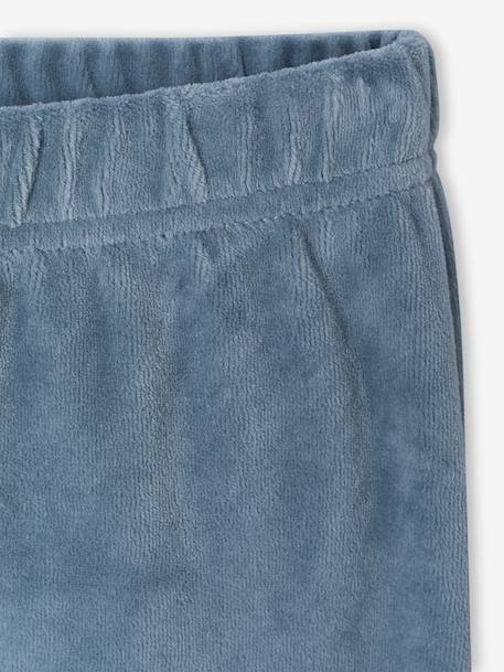 Set van 2 Pyjama's fluweel / velours Sneeuw Jongen groen - vertbaudet enfant 