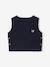 Mouwloze trui baby ecru+marineblauw - vertbaudet enfant 