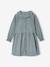 Robe en velours milleraies fille anthracite+vert sauge - vertbaudet enfant 