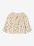 Blouse imprimée bébé avec col en crochet vanille - vertbaudet enfant 