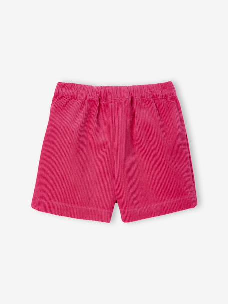 Skort voor meisjes van fluweel/velours fuchsia - vertbaudet enfant 