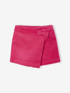 -Jupe short fille velours 