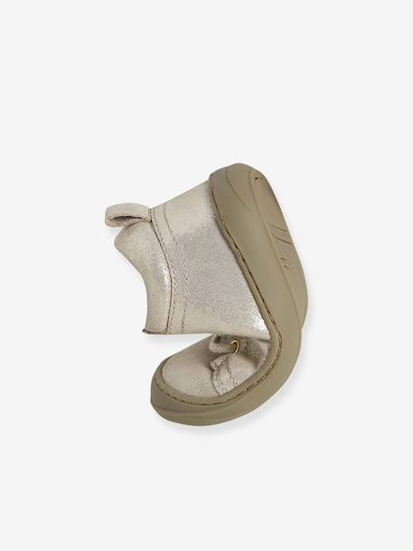 Chaussures premiers pas bébé lacets or - vertbaudet enfant 