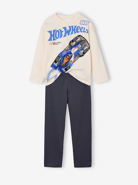Tweekleurige pyjama Mattel® HOT WHEELS jongen marineblauw - vertbaudet enfant 