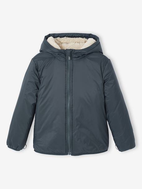 Parka garçon 3 en 1 blouson amovible bleu grisé+kaki+lichen+Marine grisé+noix de pécan - vertbaudet enfant 