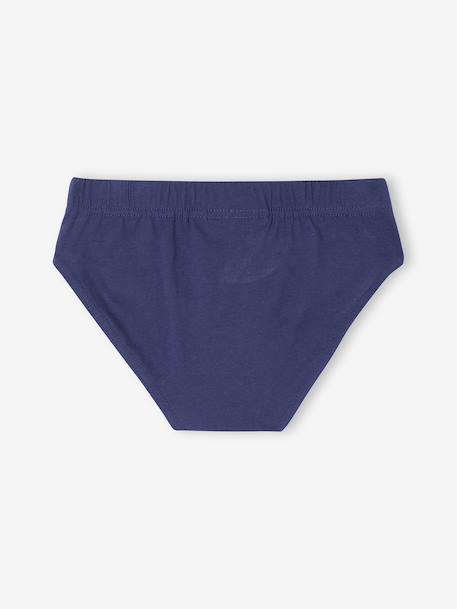 Lot 5 Slips Spiderman Garçon bleu chambray - vertbaudet enfant 