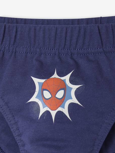 Set van 5 SPIDERMAN Slips voor jongens chambrayblauw - vertbaudet enfant 