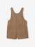 Salopette courte bébé en velours côtelé noix de pécan - vertbaudet enfant 