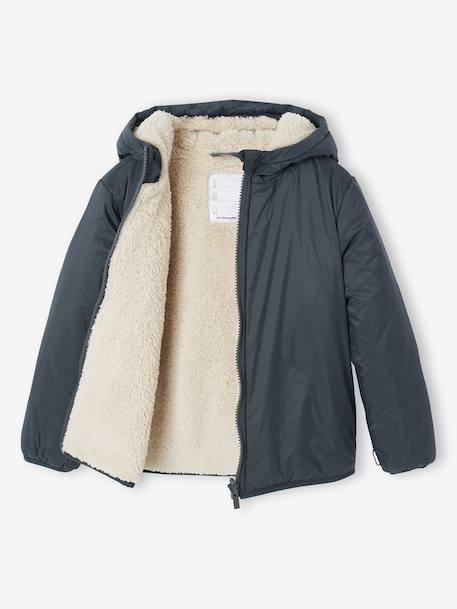 Parka garçon 3 en 1 blouson amovible bleu grisé+kaki+lichen+Marine grisé+noix de pécan - vertbaudet enfant 