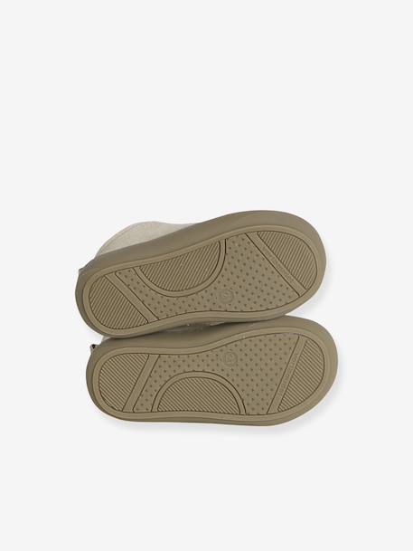 Bottillons bébé lacés cuir premiers pas or - vertbaudet enfant 