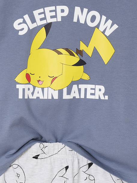Pyjama jongen Pokemon® Pikachu grijsblauw - vertbaudet enfant 
