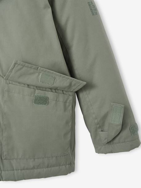 Parka garçon 3 en 1 blouson amovible bleu grisé+kaki+lichen+Marine grisé+noix de pécan - vertbaudet enfant 